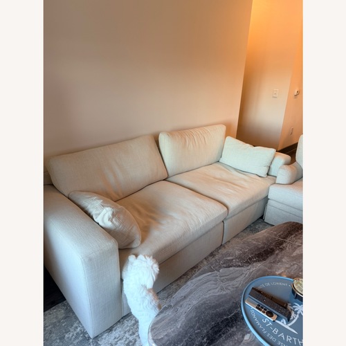 Used Natural Fabric 2 Seater Sofa for sale on AptDeco