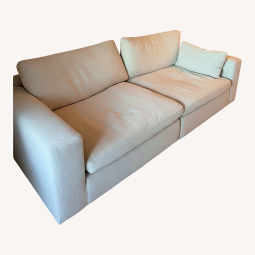 Used Natural Fabric 2 Seater Sofa for sale on AptDeco