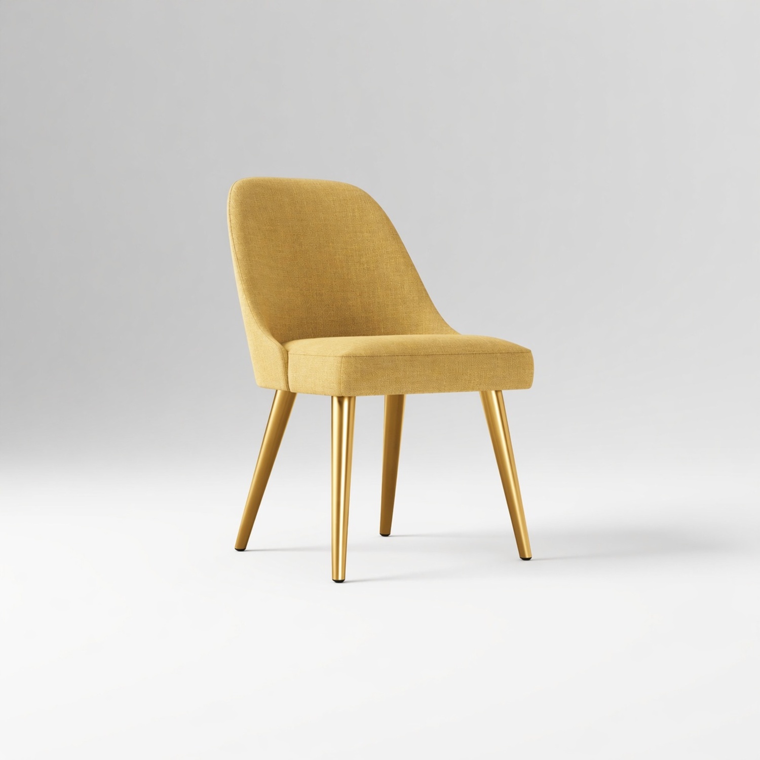 West Elm Gold Velvet Accent Chairs - image-6