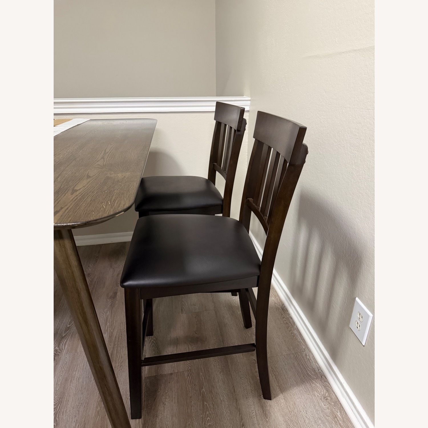 Dark Brown Wood Dining Sets - image-3