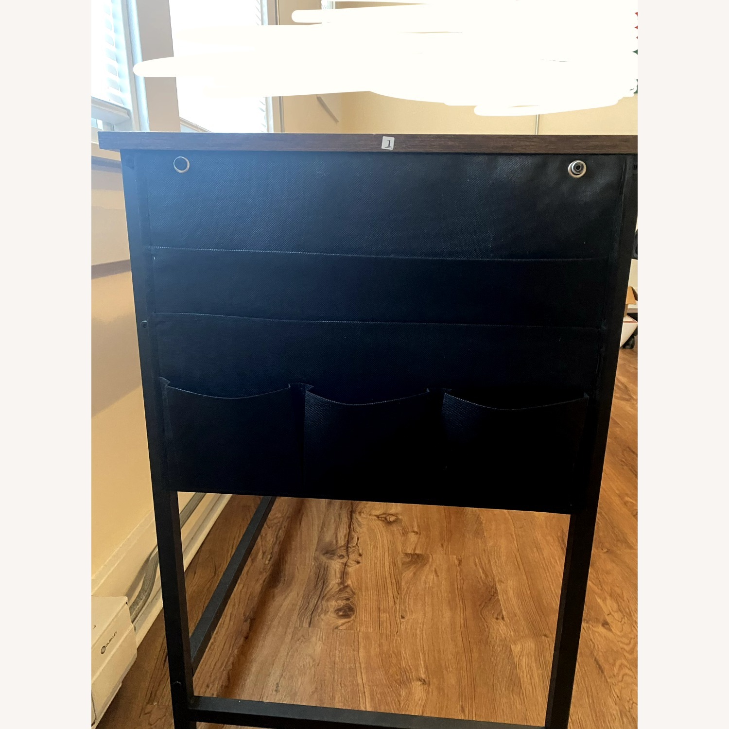 Dark Brown Desk with Drawers - image-2