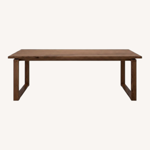Used IKEA Light Gray Wood Dining Table for sale on AptDeco