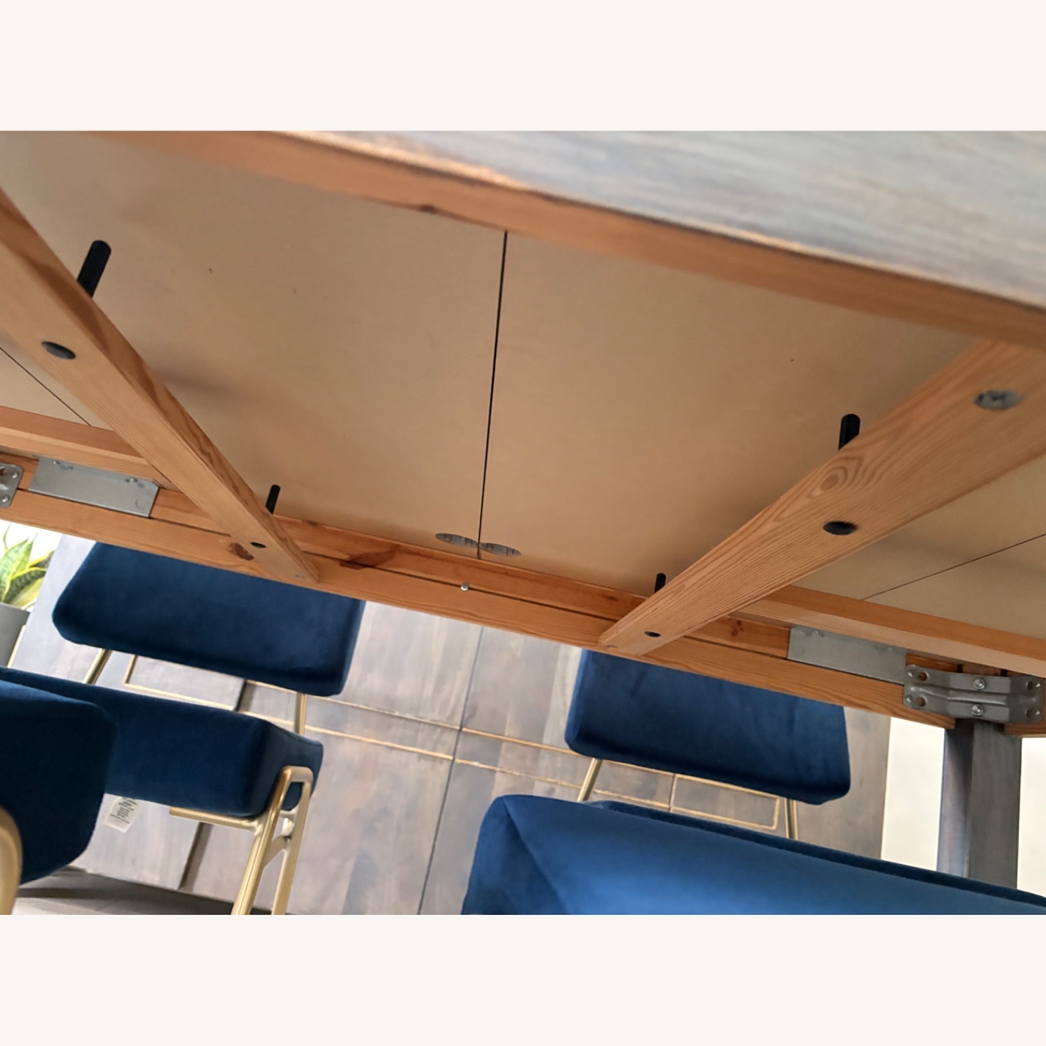 IKEA Light Gray Wood Dining Table - image-2