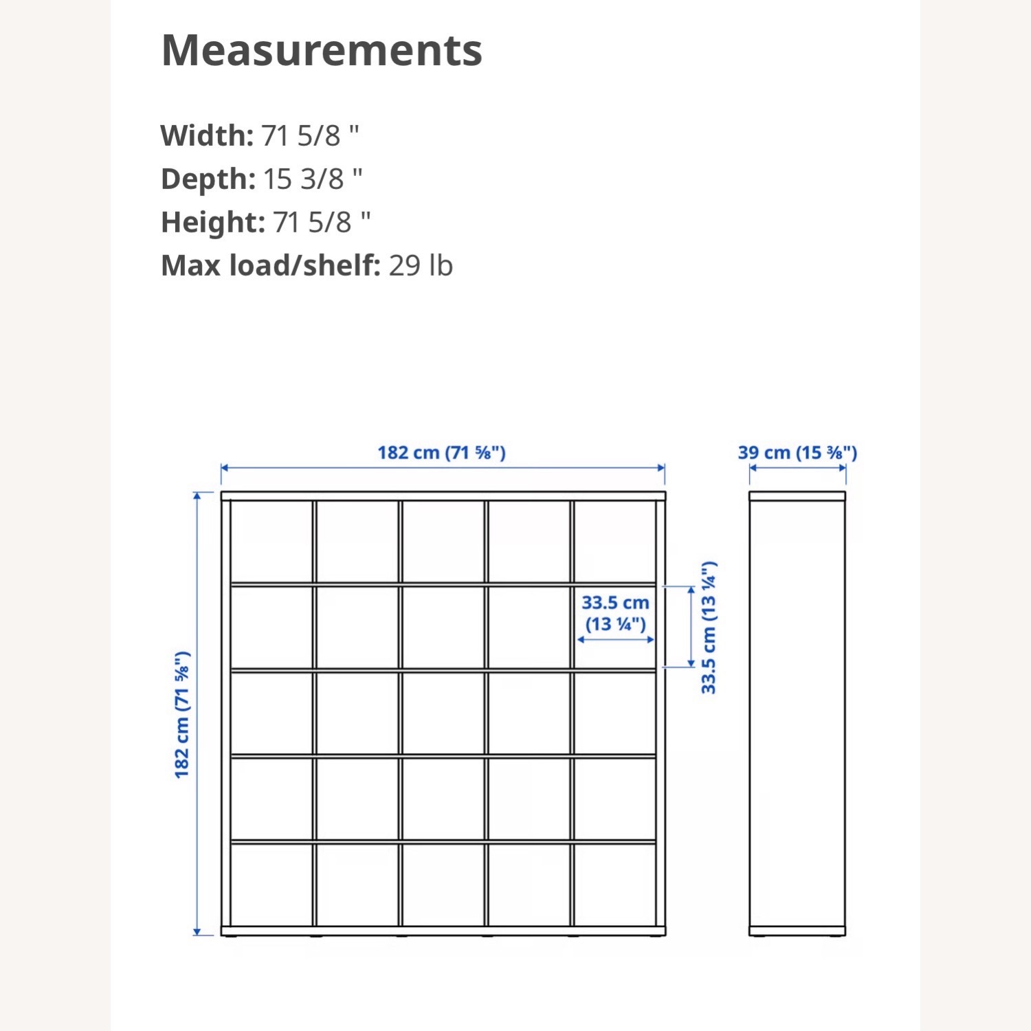 IKEA KALLAX White Wall Unit - image-3