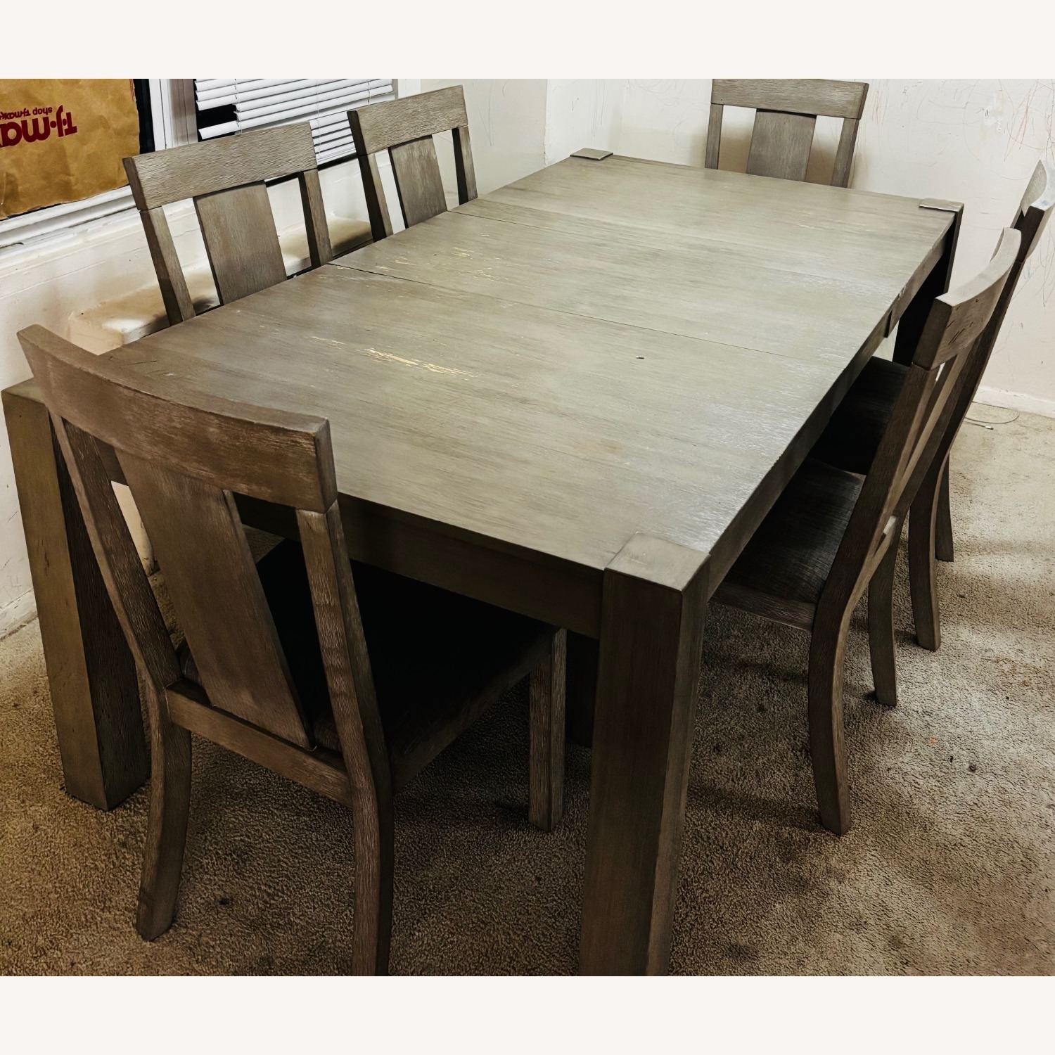 Bob's Discount Furniture Light Gray Dining Set - image-3