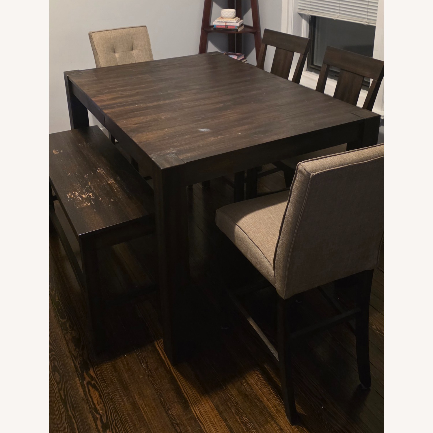 Bob's Discount Furniture Summit Dark Brown Dining Set - image-1