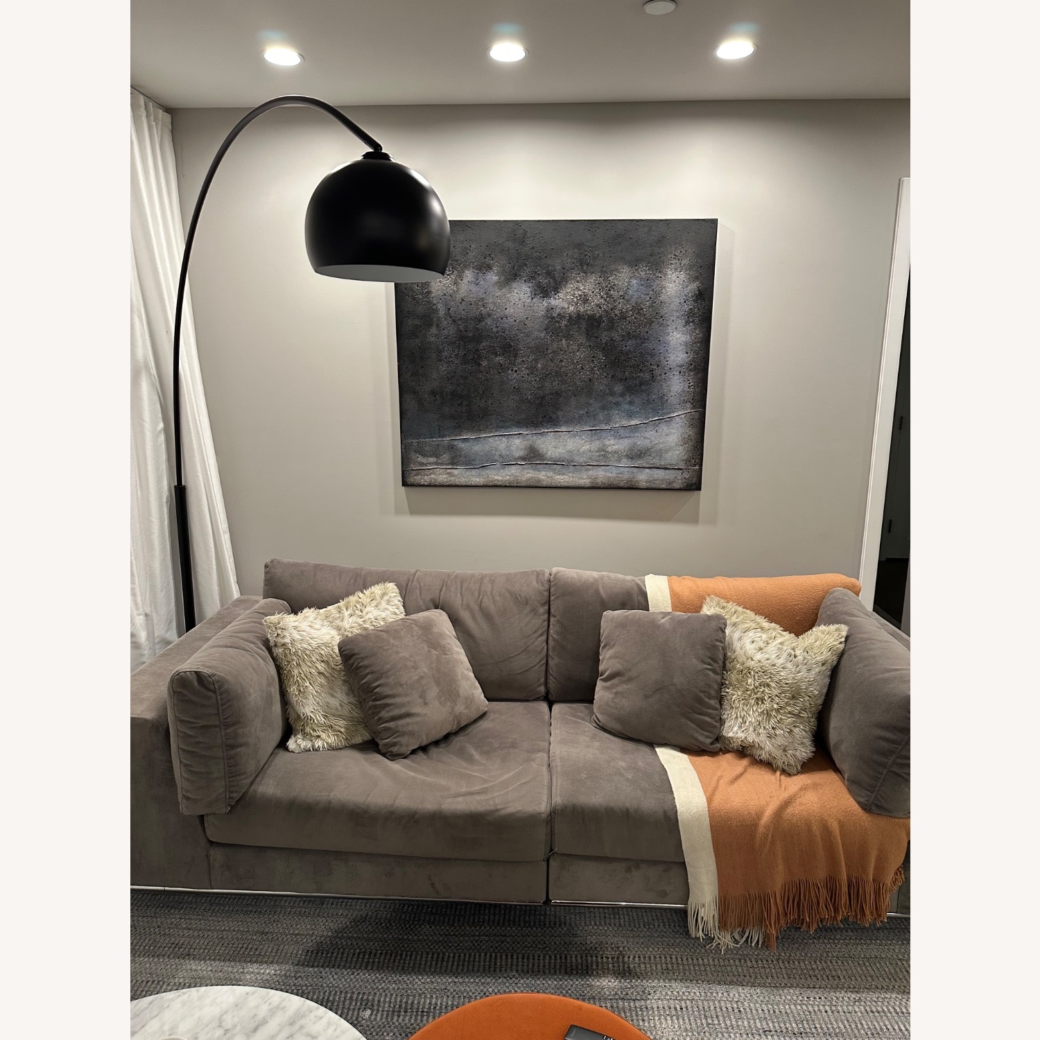 Modern Oversized Sofa 98” Designer Style Couch - image-3