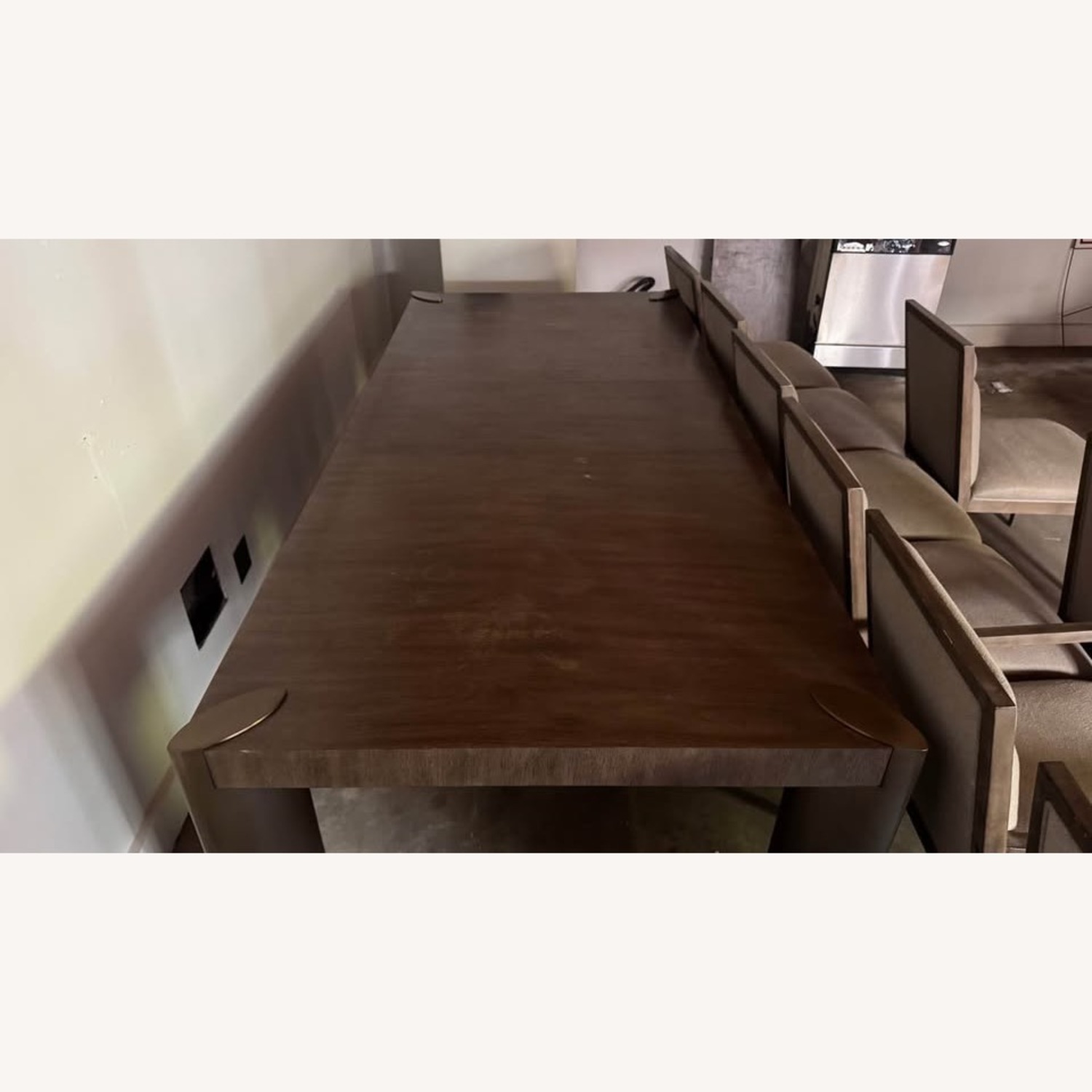 Bernhardt Dark Brown Wood Dining Table - image-8