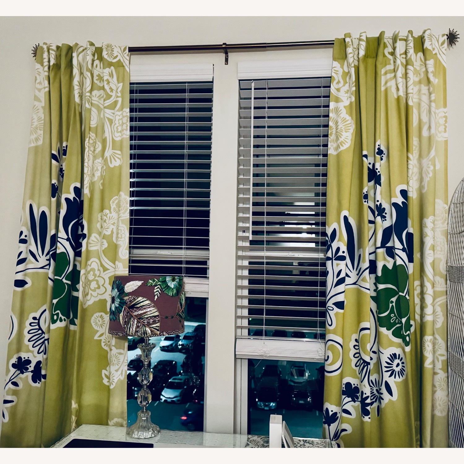 Anthropologie Green Curtain - image-1