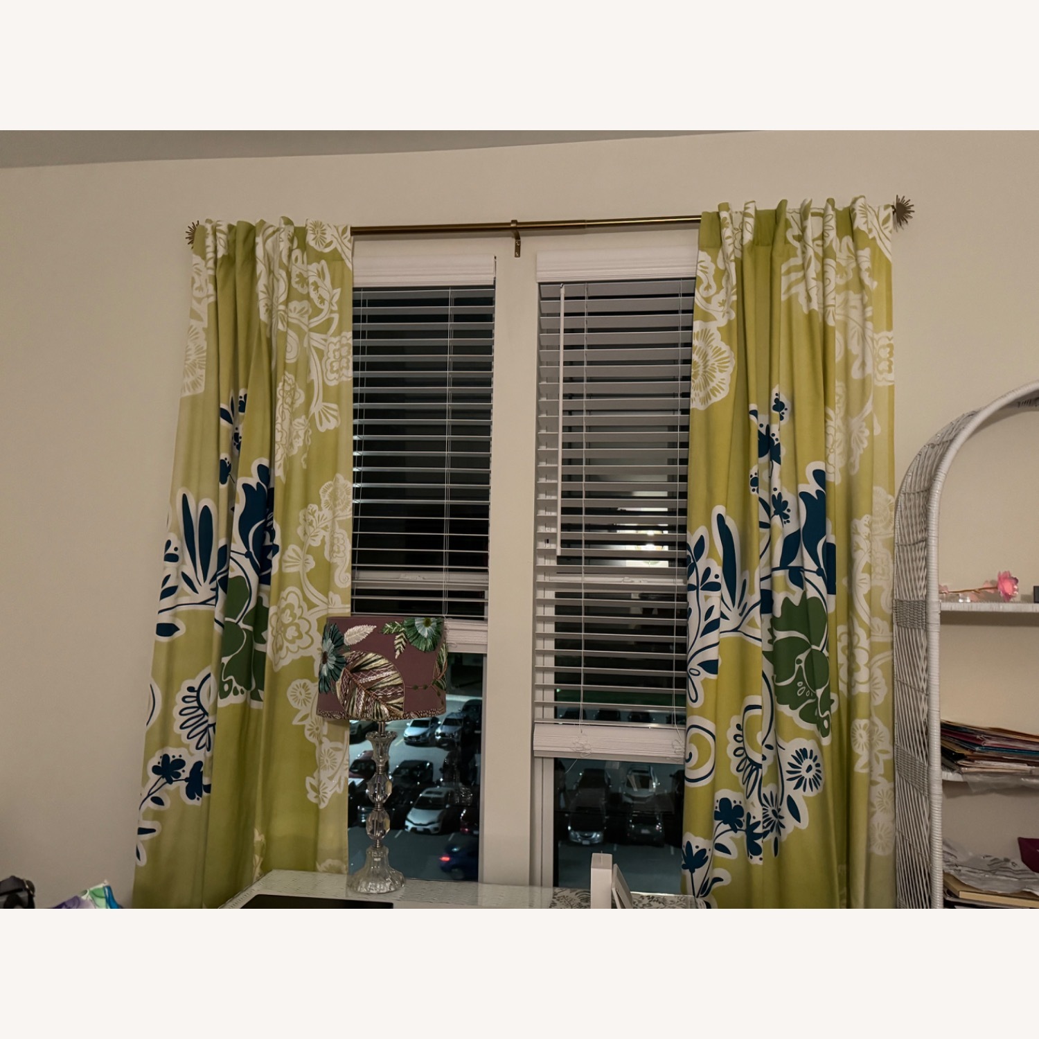 Anthropologie Green Curtain - image-3