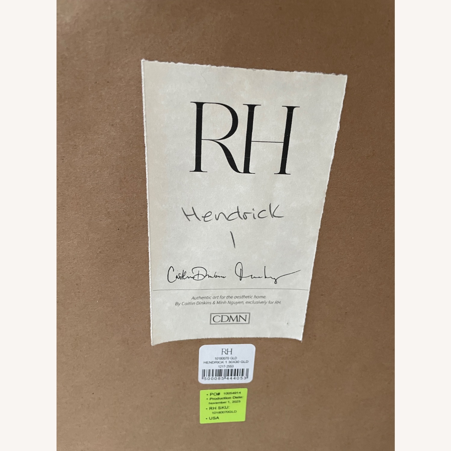 Restoration Hardware Hendrick Framed Art Framed - image-5