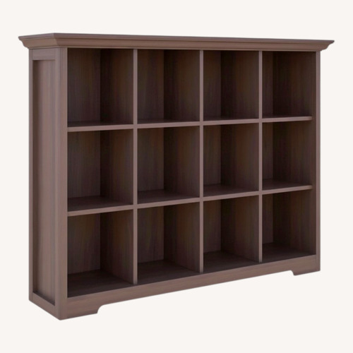 Used Amazon Dark Brown Wood Bookcase for sale on AptDeco