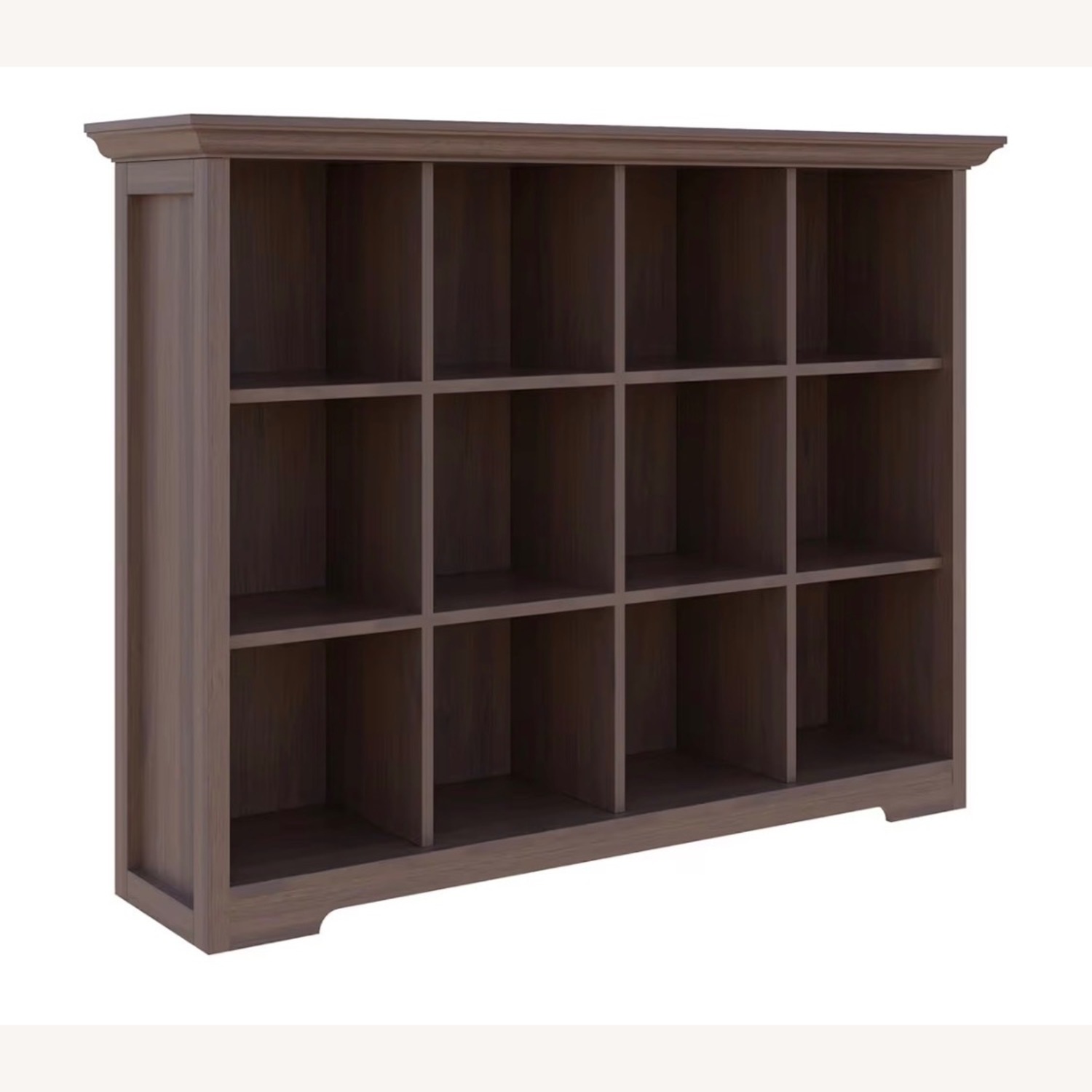 Amazon Dark Brown Wood Bookcase - image-1