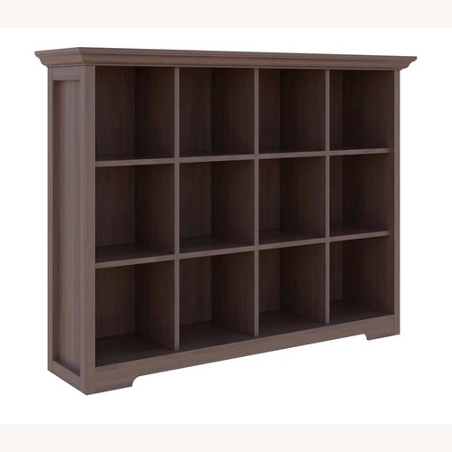 Used Amazon Dark Brown Wood Bookcase for sale on AptDeco