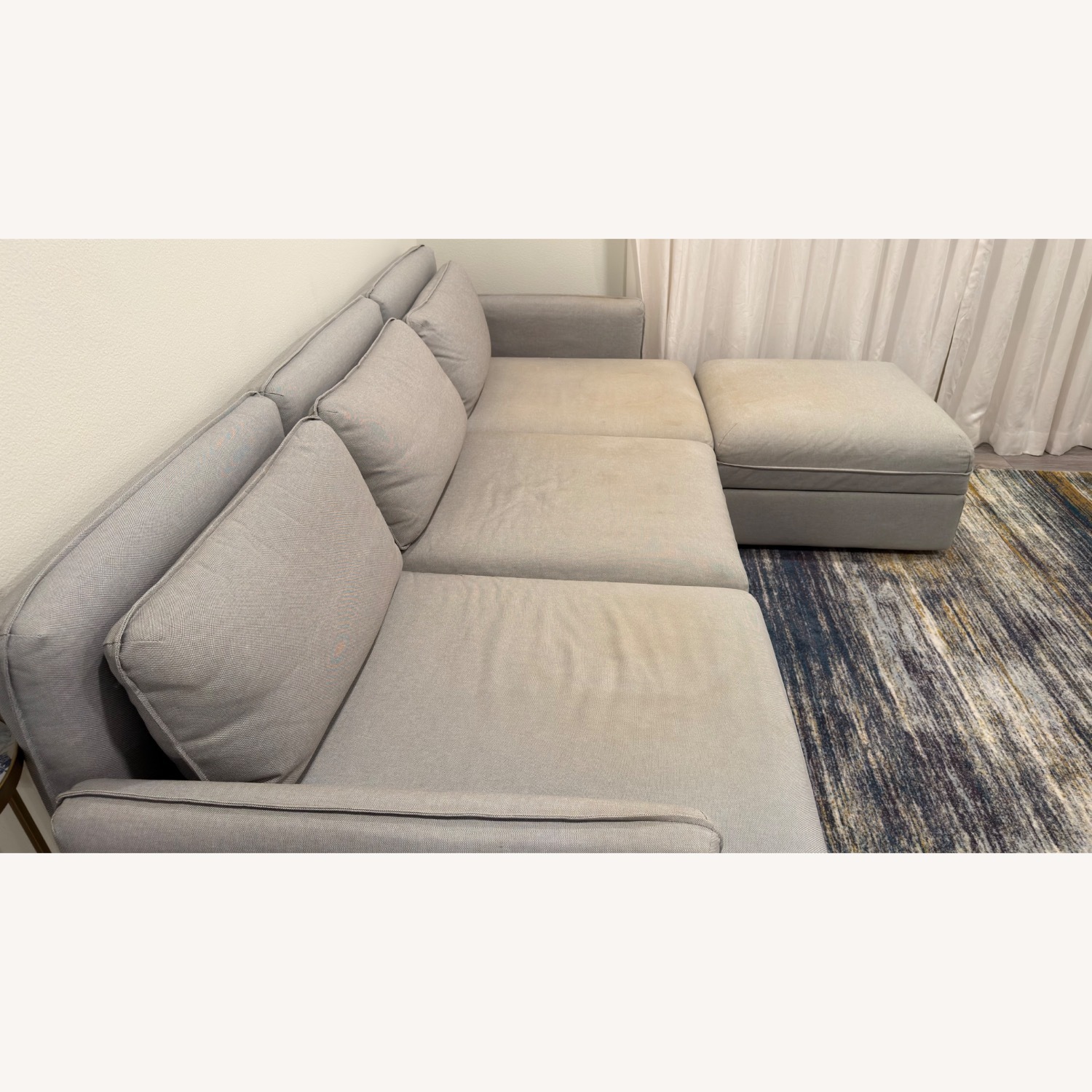 IKEA VALLENTUNA Light Gray Fabric Sleeper Sofa - image-2