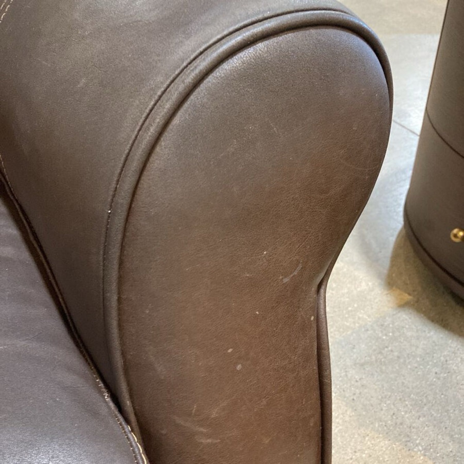 Divani Chateau D'ax Leather Roll-Arm Chair - image-7