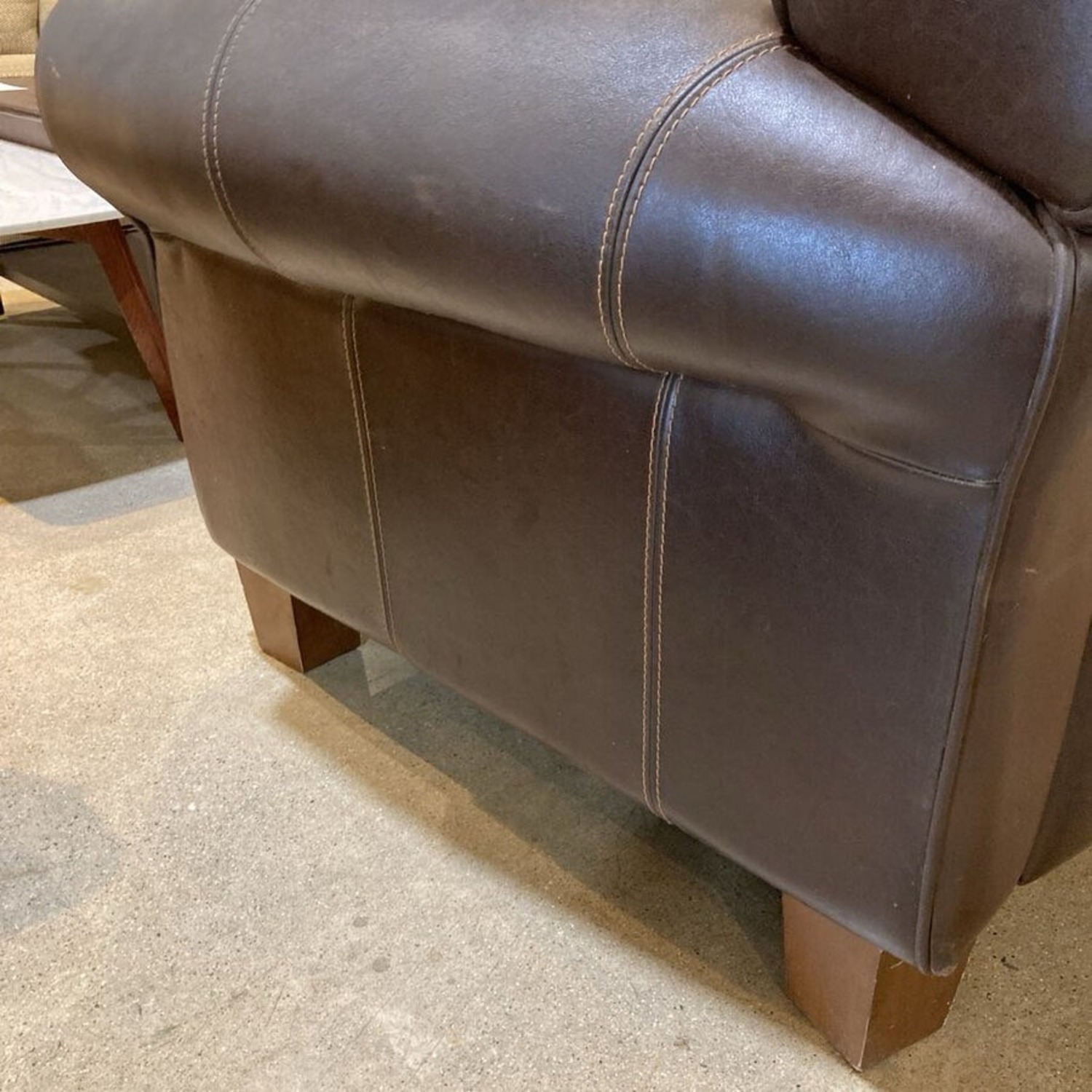 Divani Chateau D'ax Leather Roll-Arm Chair - image-11