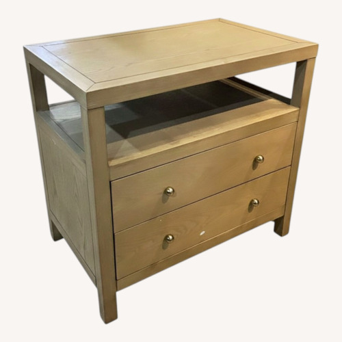 Used Celine 2-Drawer Nightstand Light Oak for sale on AptDeco