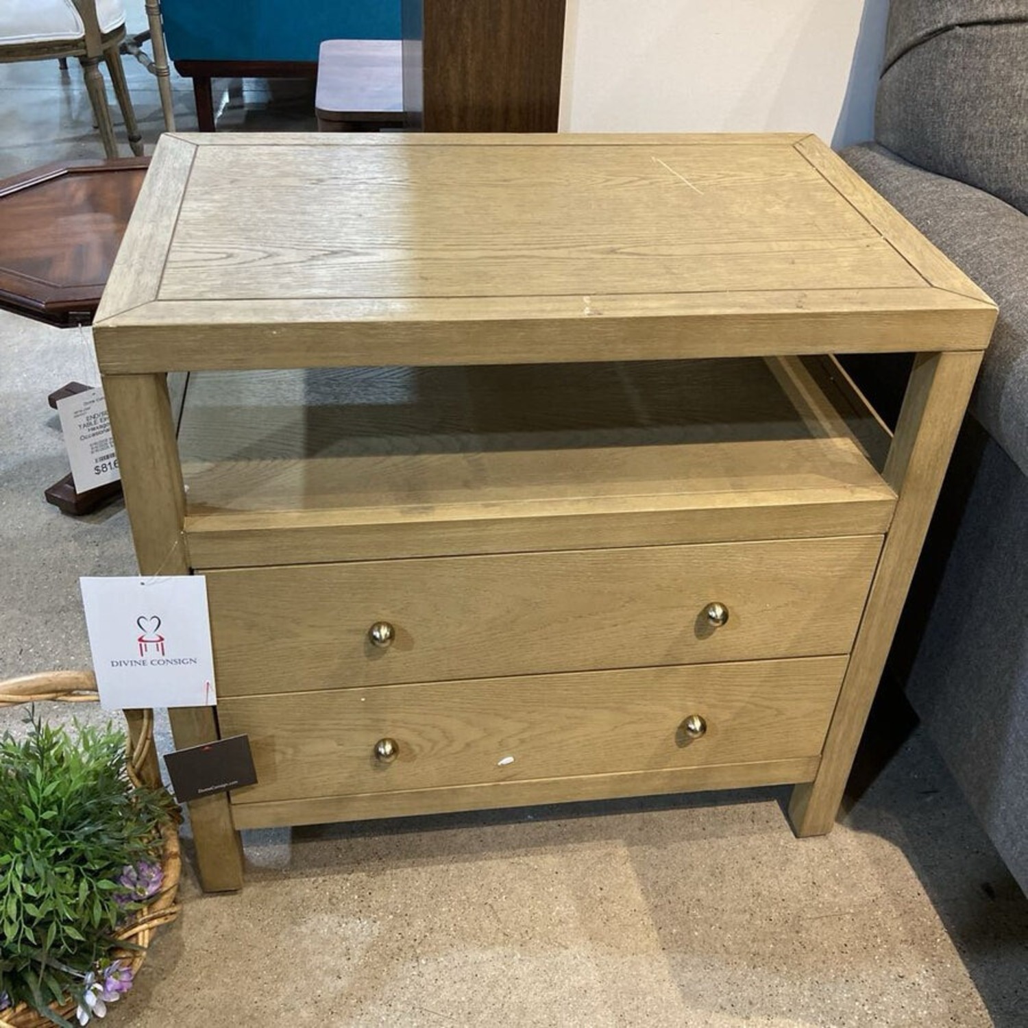 Celine 2-Drawer Nightstand Light Oak - image-3