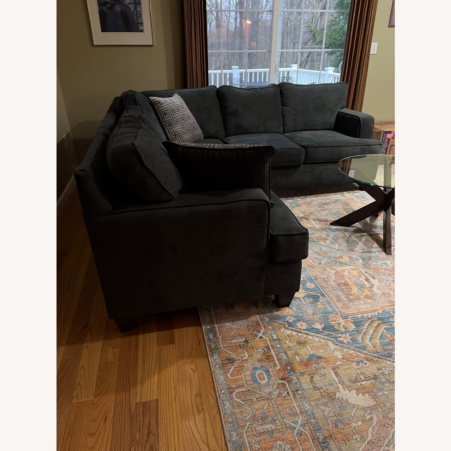 Blue 2 Piece Sectional - image-3