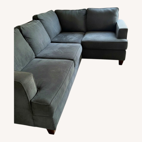 Used Blue 2 Piece Sectional for sale on AptDeco