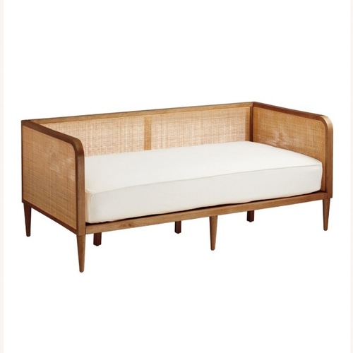 Used World Market Kira Rattan Cane Bed for sale on AptDeco