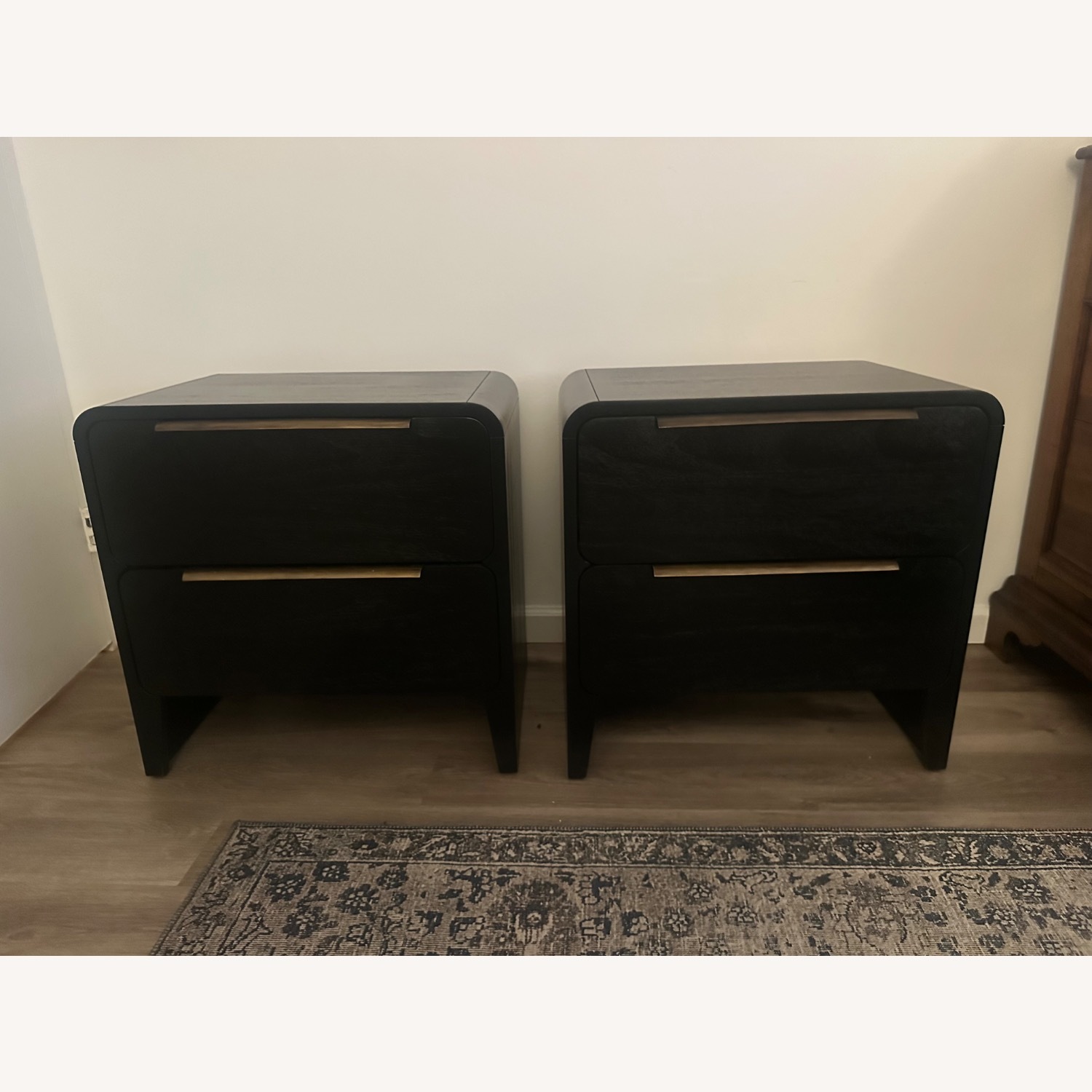Black Wood Nightstands - image-6