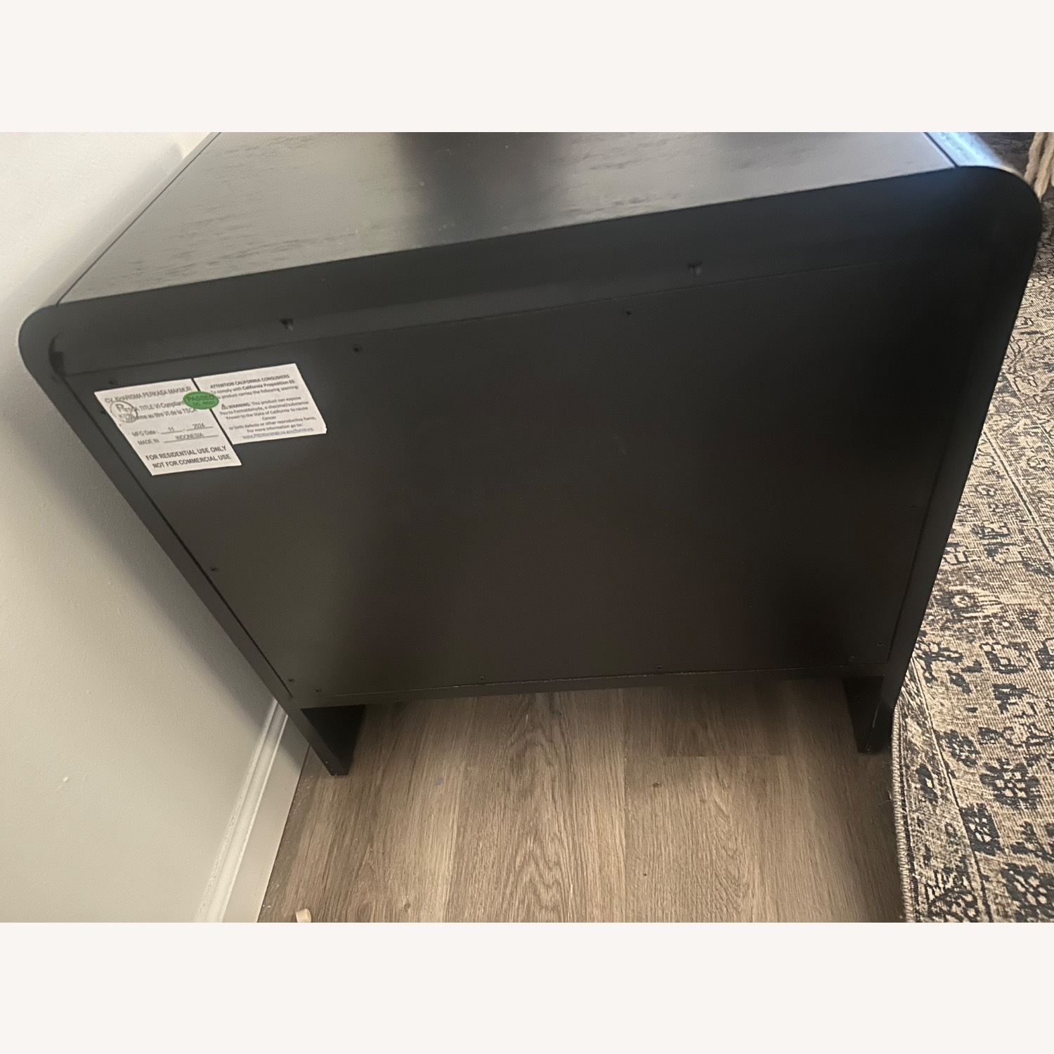 Black Wood Nightstands - image-5