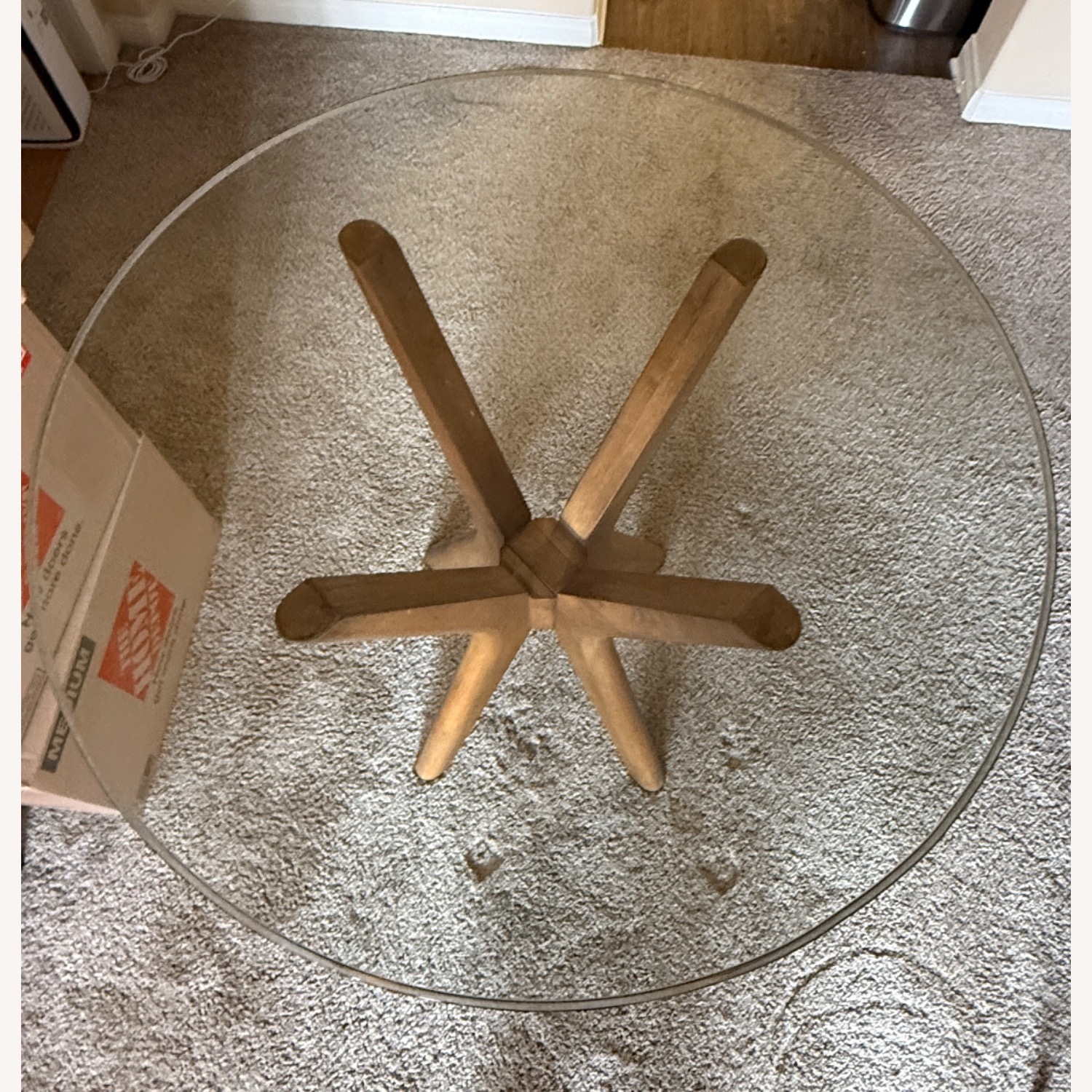 West Elm Glass Dining Table - image-3