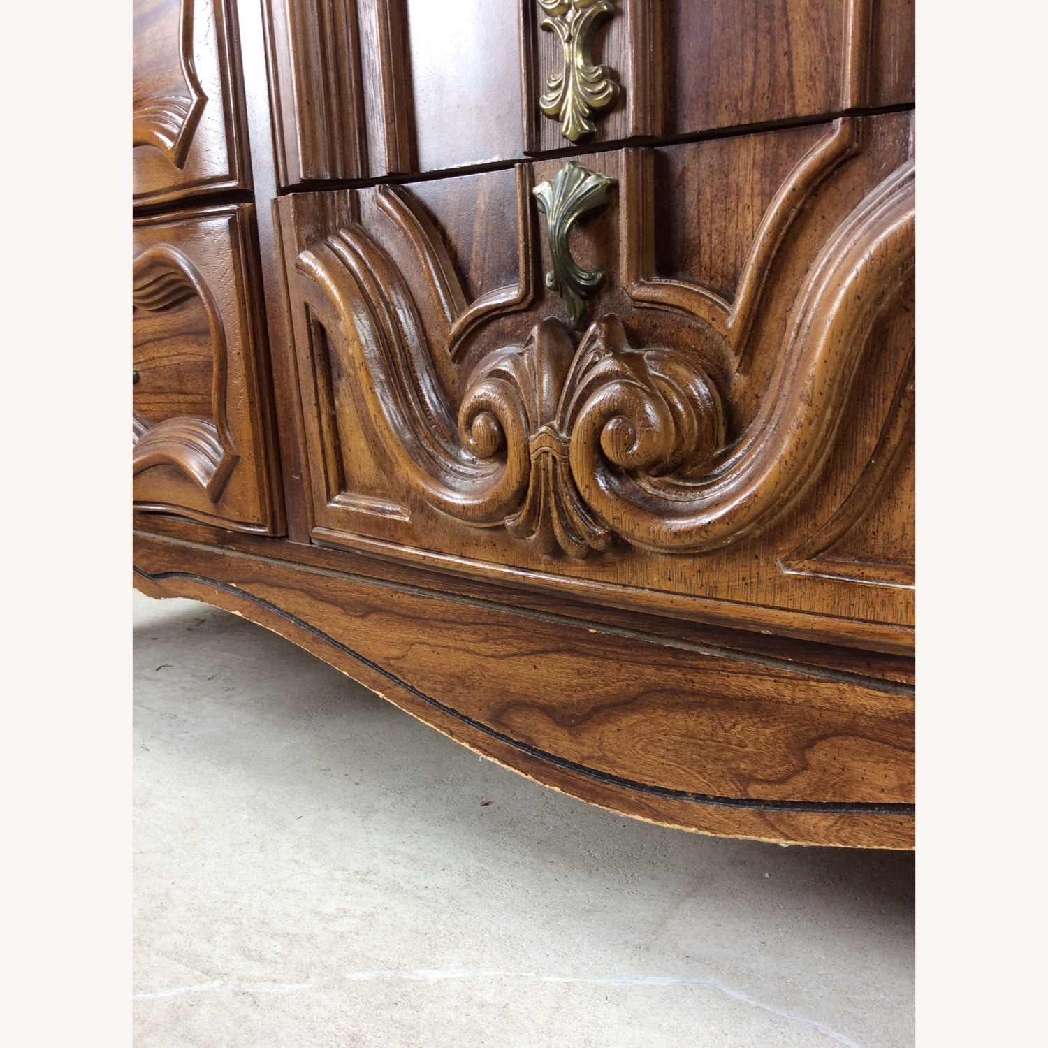 Mid Century French Provincial Style Lowboy Dresser - image-12