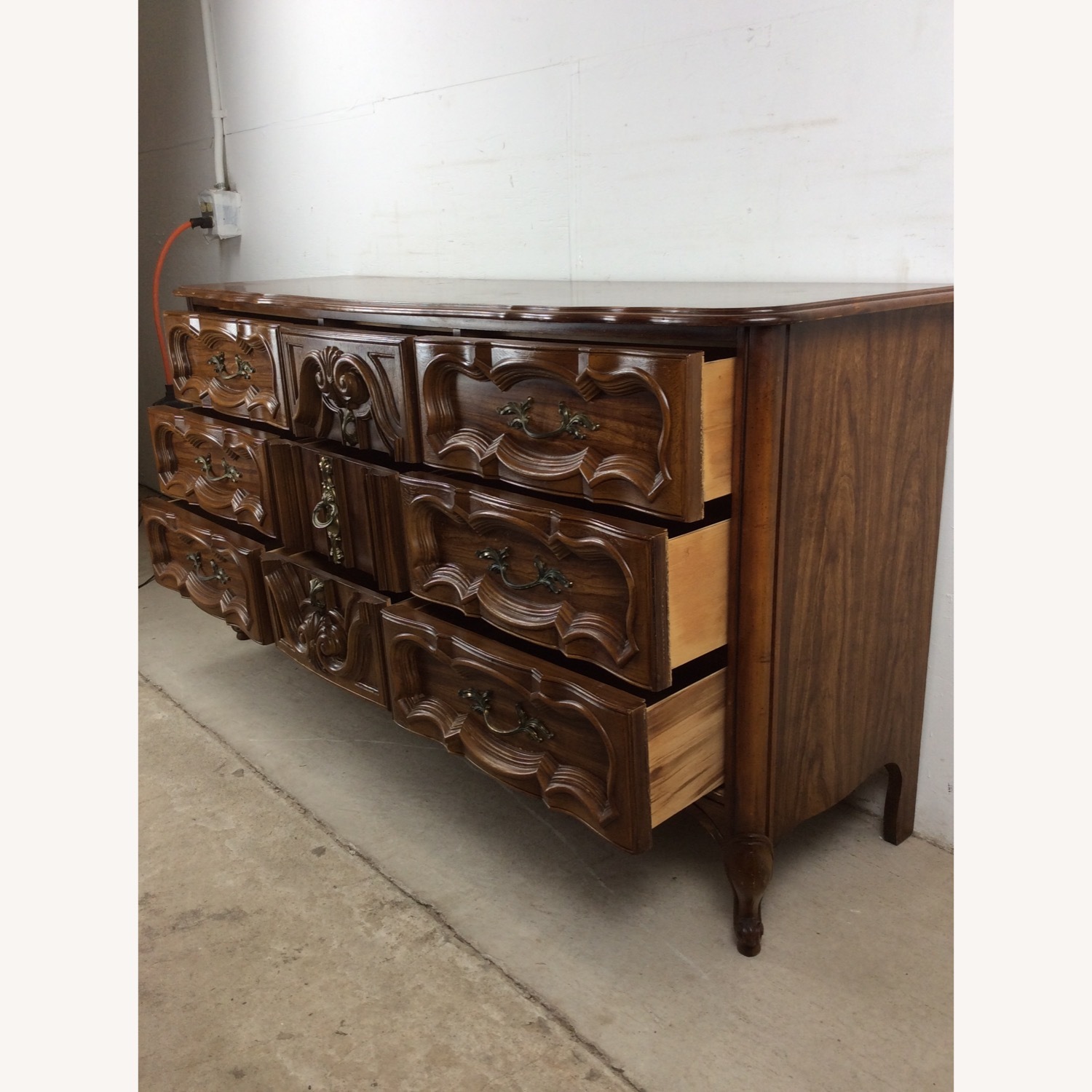 Mid Century French Provincial Style Lowboy Dresser - image-21