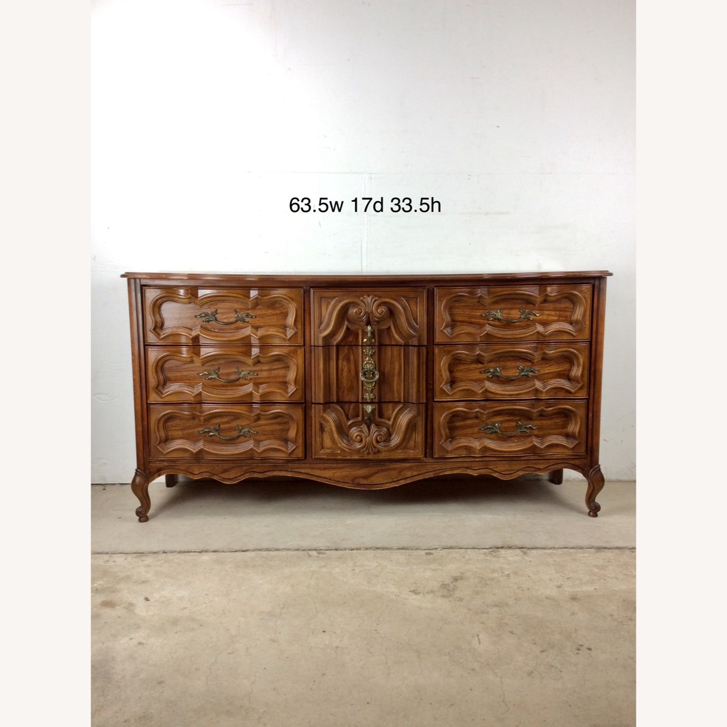 Mid Century French Provincial Style Lowboy Dresser - image-24