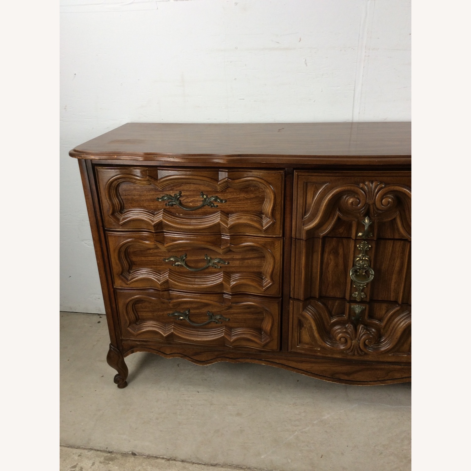 Mid Century French Provincial Style Lowboy Dresser - image-4