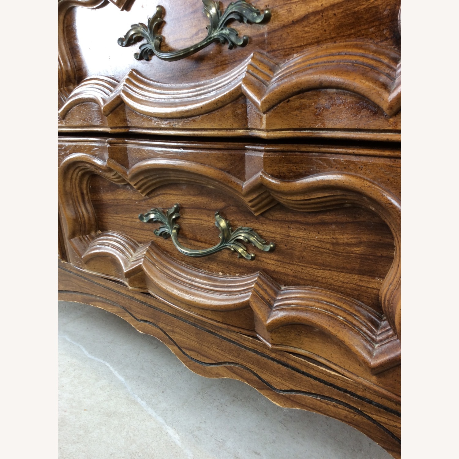 Mid Century French Provincial Style Lowboy Dresser - image-11