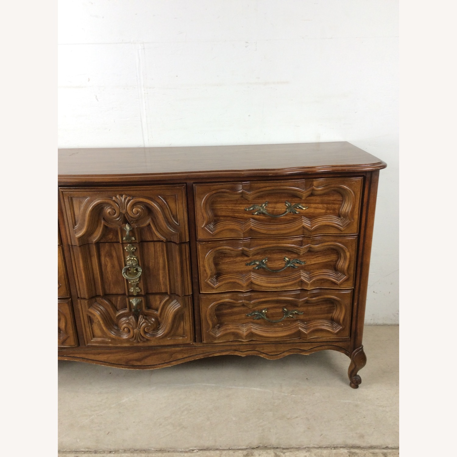 Mid Century French Provincial Style Lowboy Dresser - image-5