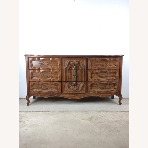 Used Mid Century French Provincial Style Lowboy Dresser for sale on AptDeco