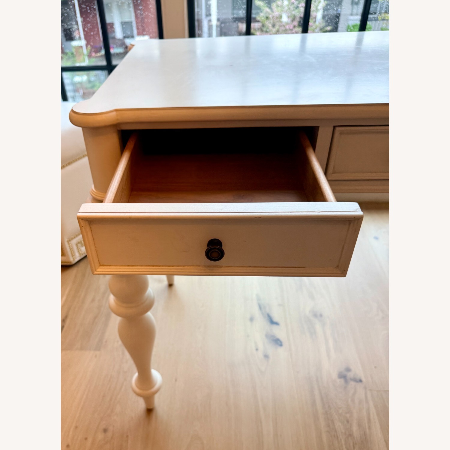 Ethan Allen White Wood Console Table - image-2