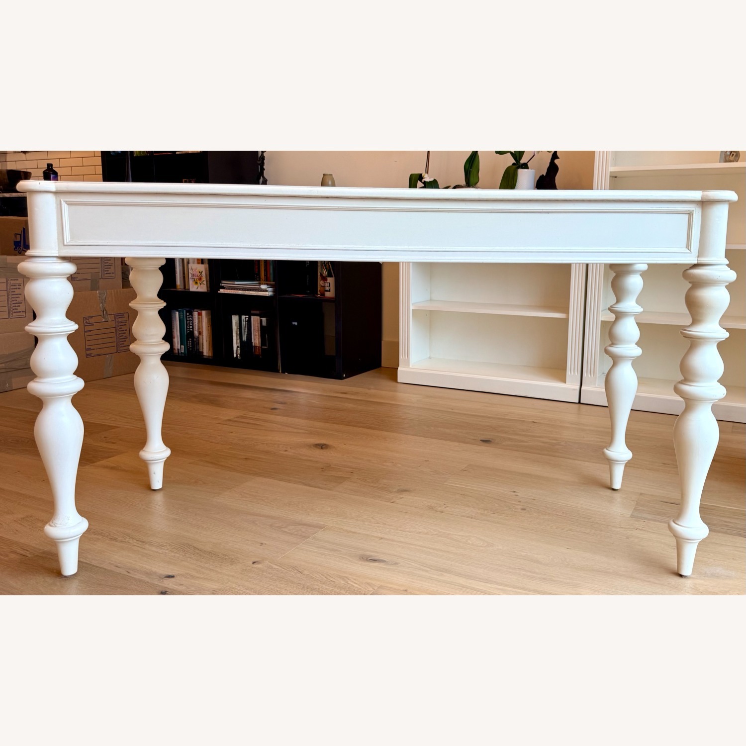 Ethan Allen White Wood Console Table - image-6