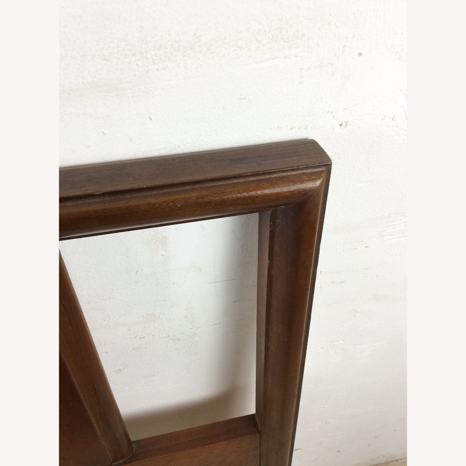 Mid Century Full Size Headboard with Burl Inlay - image-13