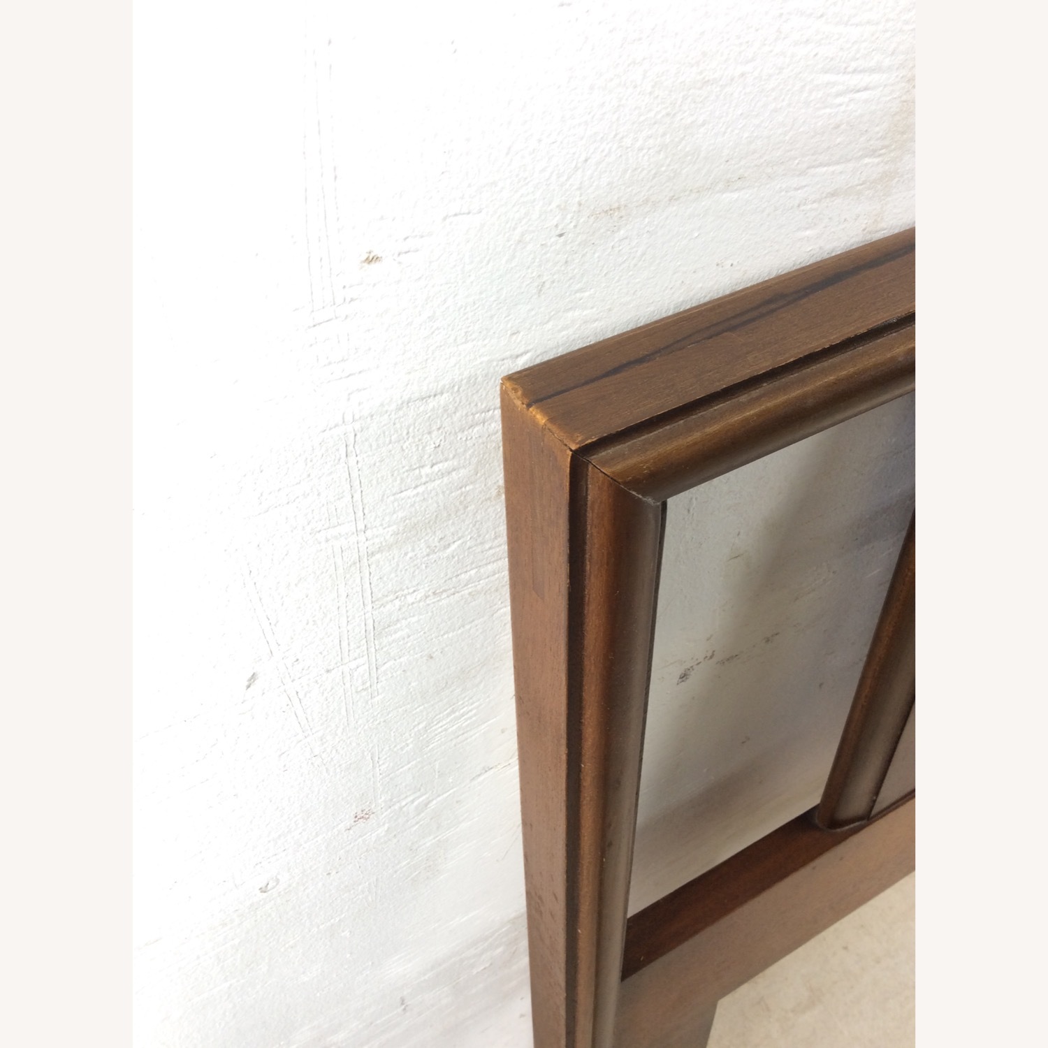 Mid Century Full Size Headboard with Burl Inlay - image-18