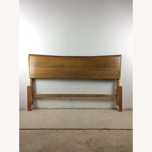 Used Heywood Wakefield Natural Wood Full Size Headboard for sale on AptDeco