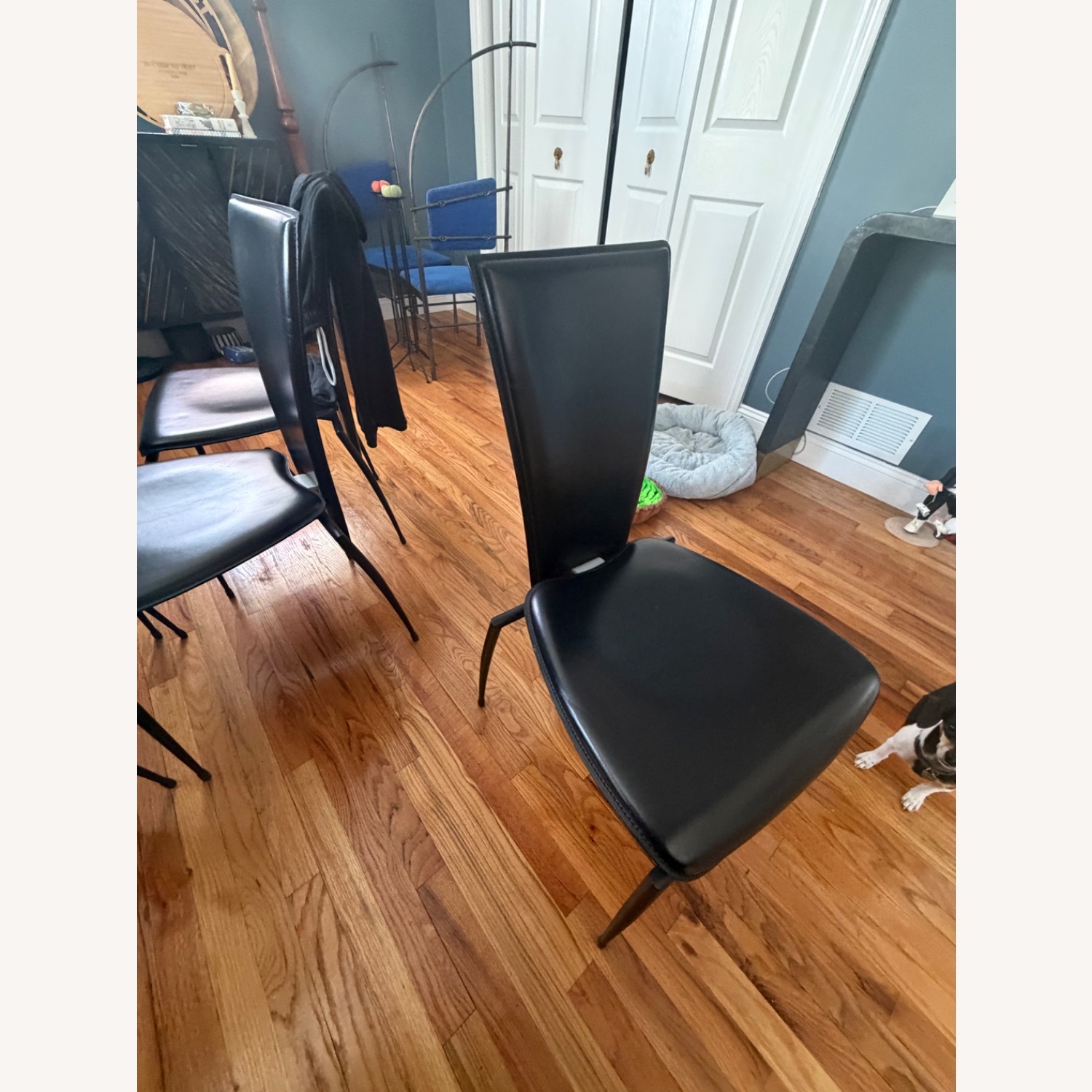 Vintage Italian Leather Dining Chairs - image-2