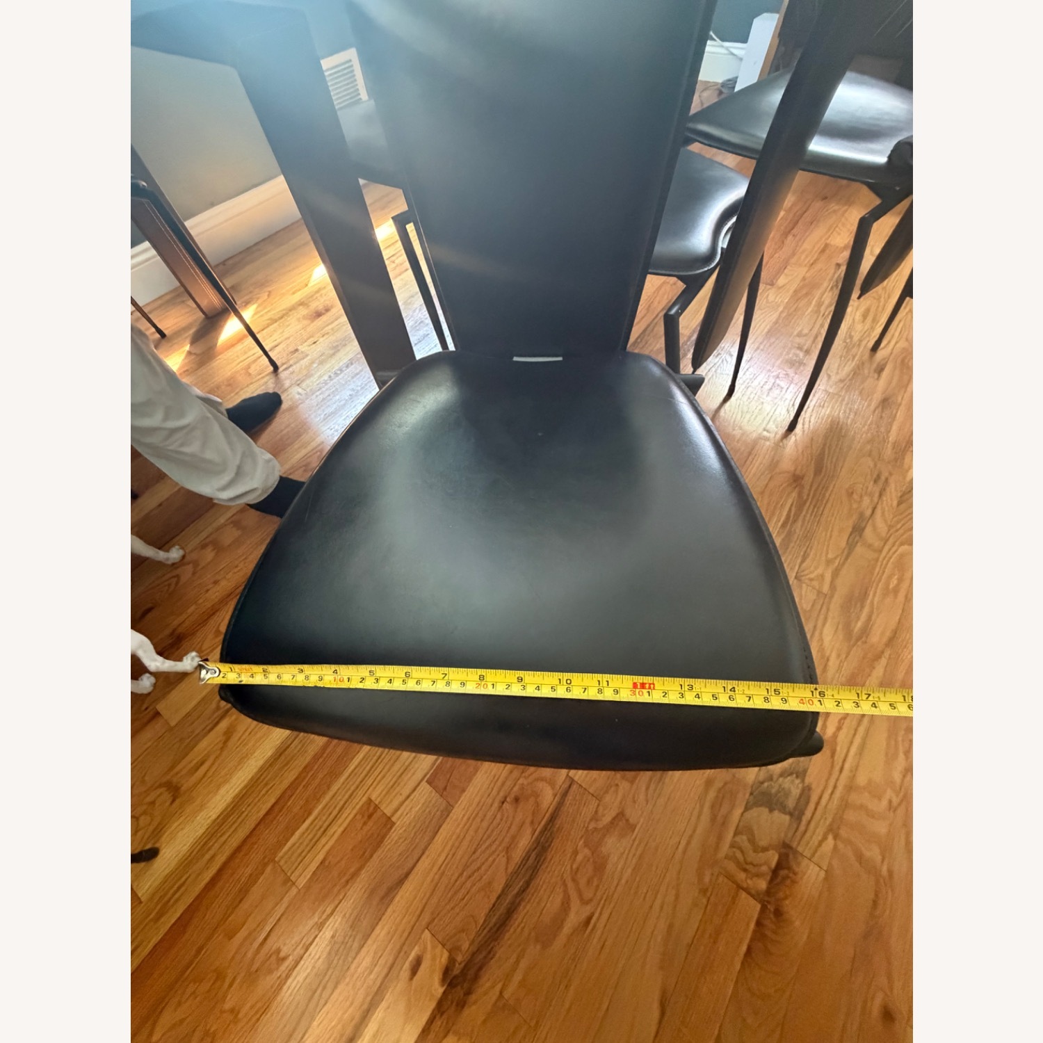 Vintage Italian Leather Dining Chairs - image-5