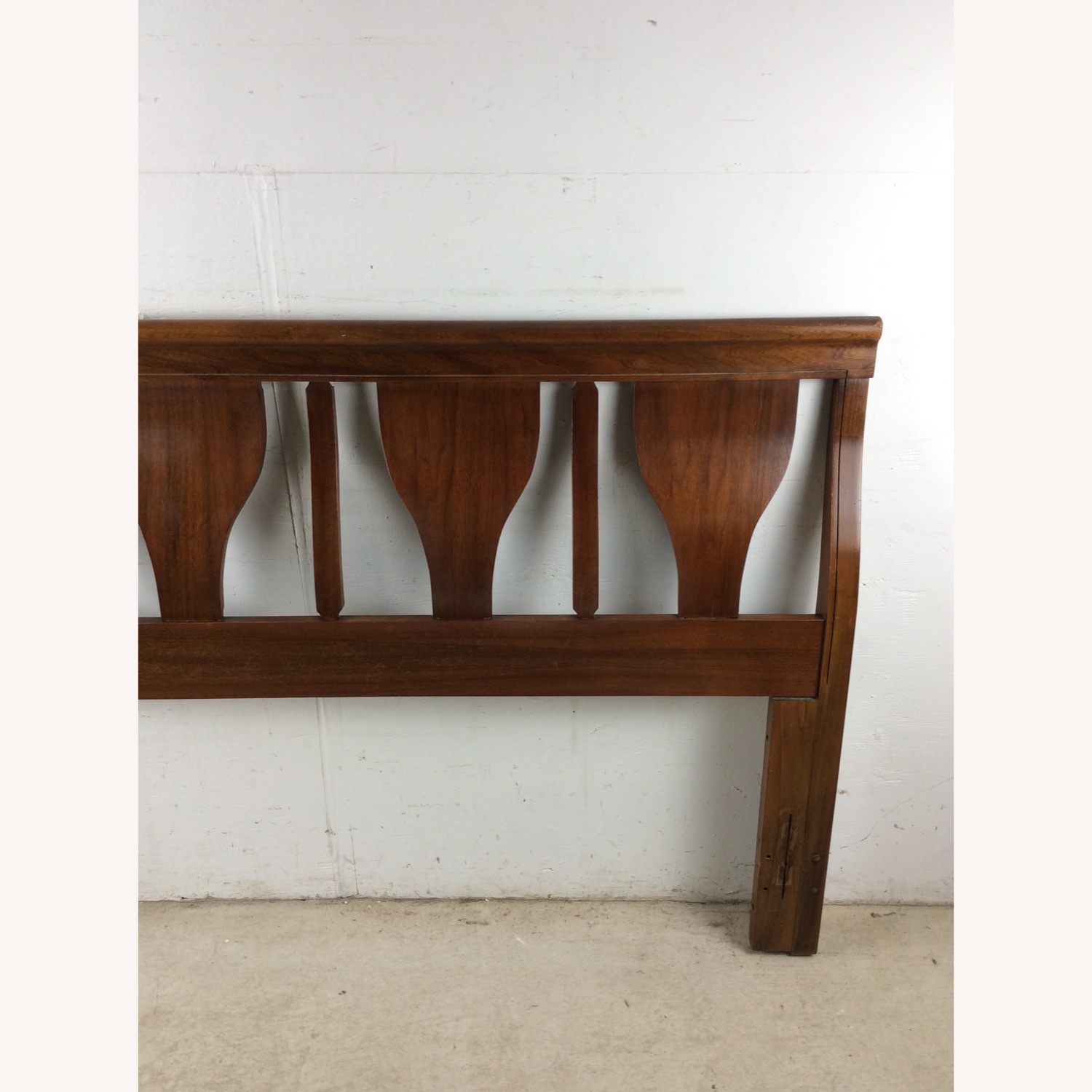 Mid Century Full Size Headboard with Bentwood - image-3