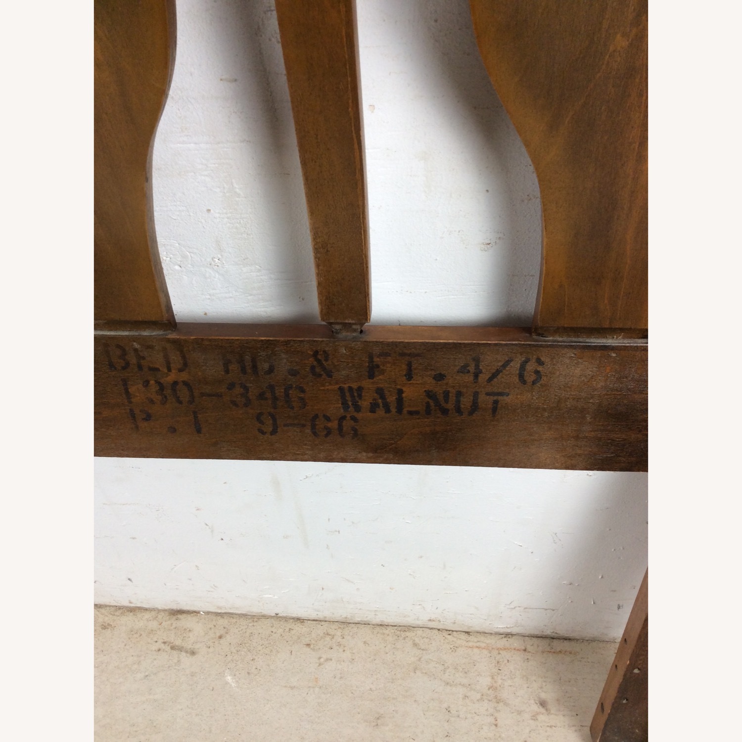 Mid Century Full Size Headboard with Bentwood - image-23
