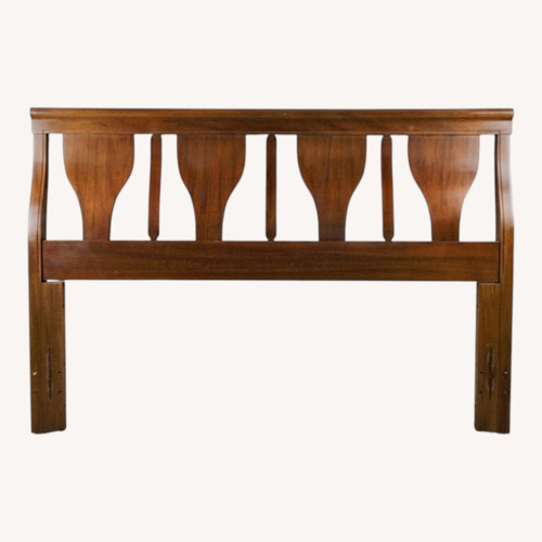 Used Mid Century Full Size Headboard with Bentwood for sale on AptDeco