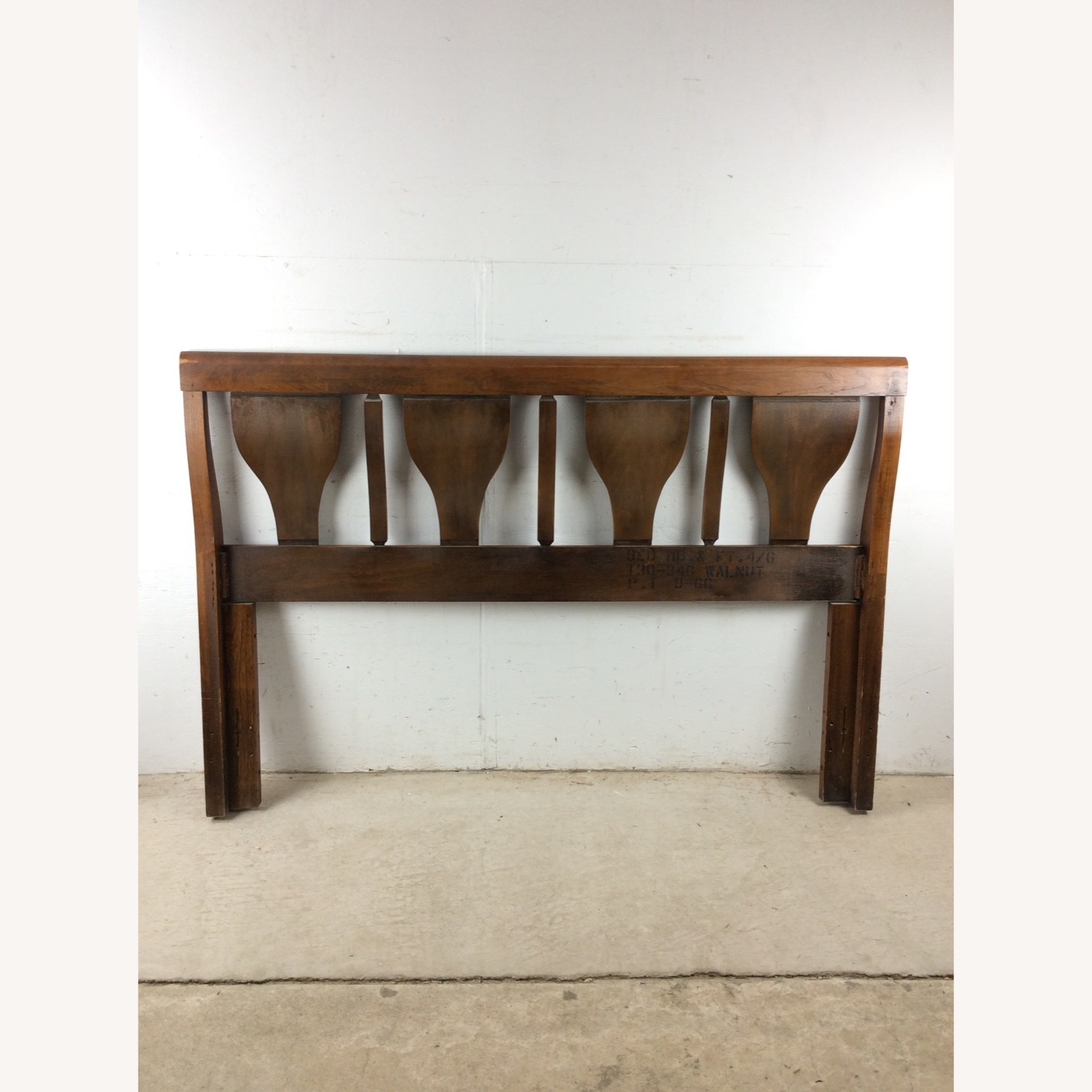 Mid Century Full Size Headboard with Bentwood - image-22
