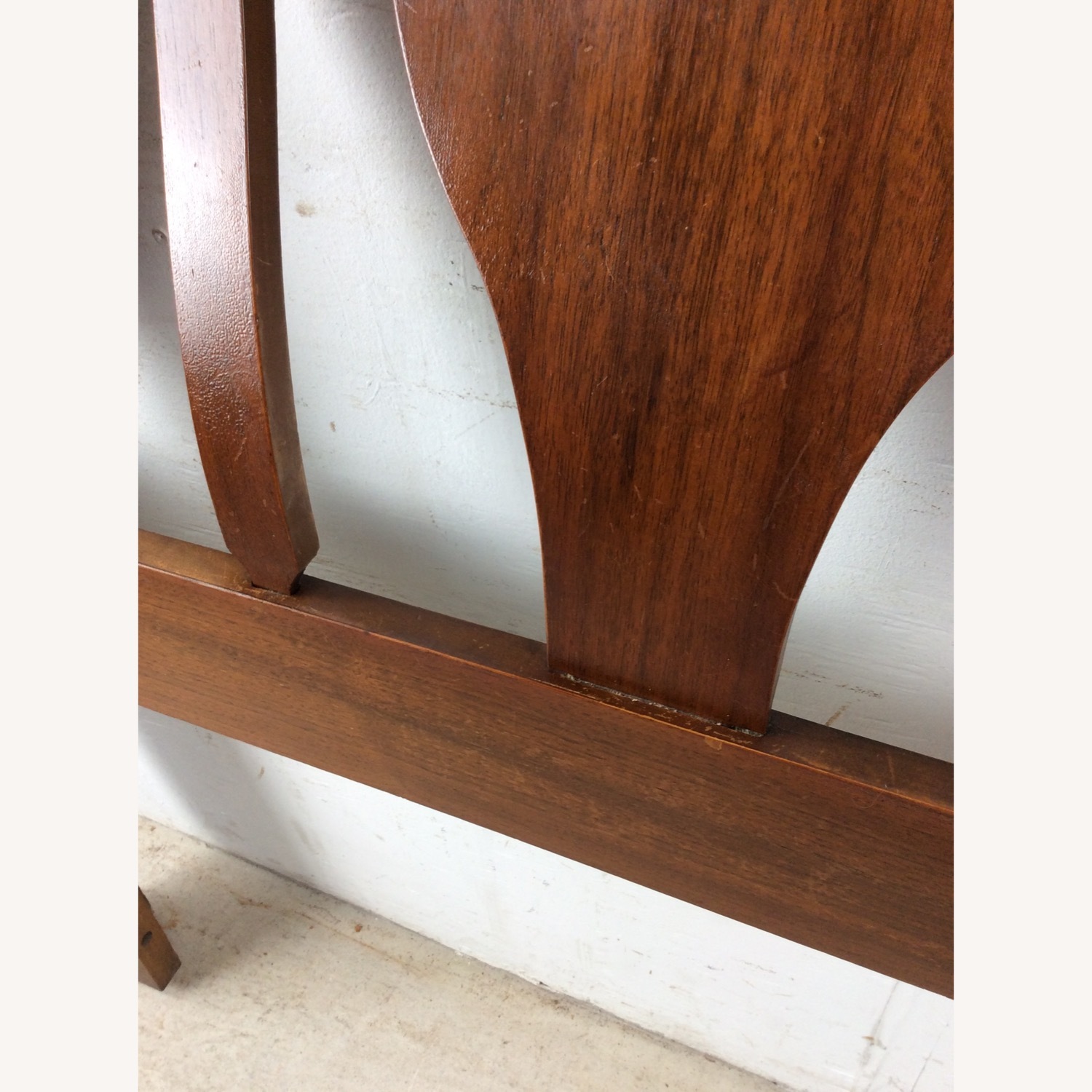 Mid Century Full Size Headboard with Bentwood - image-11