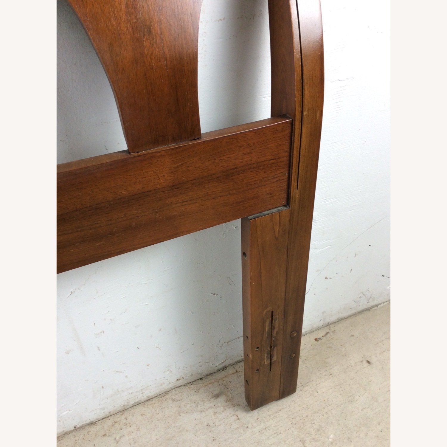 Mid Century Full Size Headboard with Bentwood - image-9