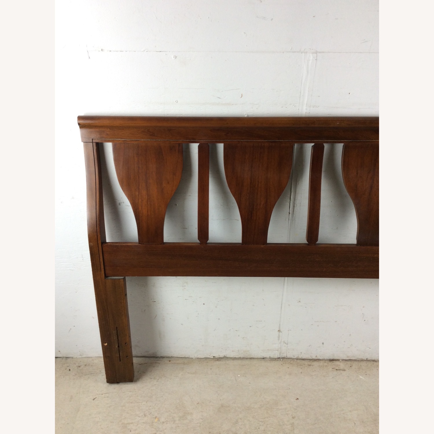 Mid Century Full Size Headboard with Bentwood - image-2